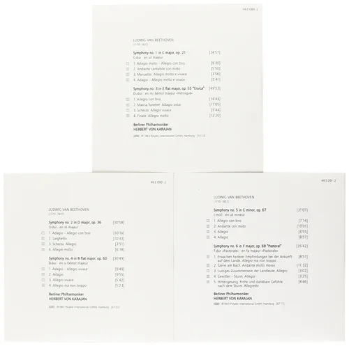 Vista 4 de Beethoven 9 Symphonies Karajan 1963