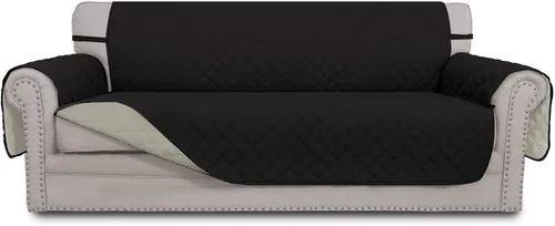 Vista 138 de Easy-Going - Funda reversible para sofá, resistente al agua, con varillas de espuma y correas elásticas, protector de muebles para mascotas y perros