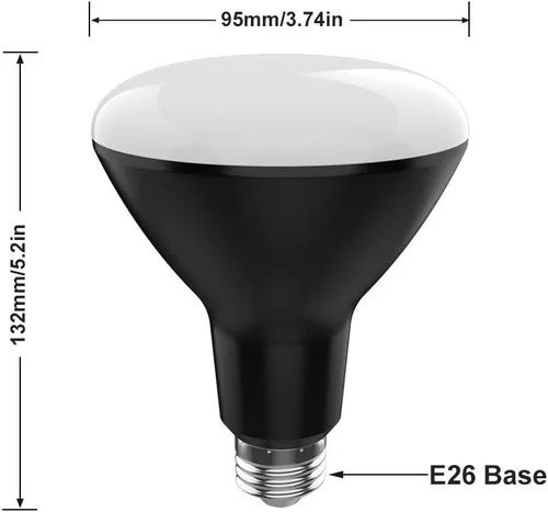 Vista 6 de GREENIC Bombillas LED UV negras de 15 W (equivalente a 100 W) base mediana BR30 E26, nivel UVA, 385-410 nm, luz negra UV que brilla en la oscuridad