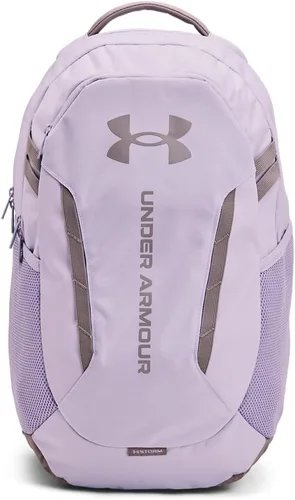 Vista 32 de Under Armour Mochila Hustle 6.0 unisex para adultos (002) Negro / Negro / Blanco