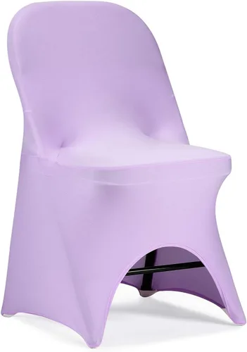 Vista 23 de Funda de silla Peomeise plegable, de elastano elástico para bodas, fiestas, banquetes, eventos