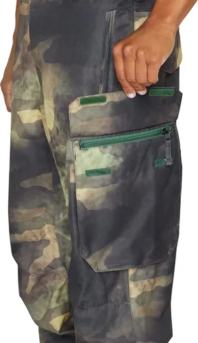 Vista 8 de Volcom Pantalones de snowboard VCO Hunter Cargo para hombre Negro estática