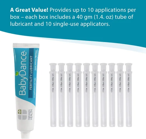 Vista 11 de BabyDance by Fairhaven Health Fertility Lubricant, 10 aplicaciones
