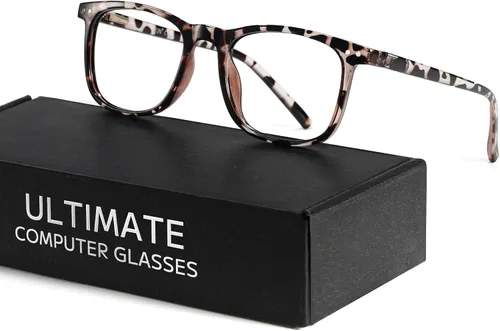Vista 15 de TIJN Blue Light Blocking Glasses, Square Frame for Computer Gaming Negro
