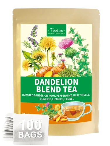 Vista 16 de TeeLux - Bolsas de té de cebada, sabor a nuez y tostado, sin cafeína, 0.07 oz x 50 bolsas Té de grano de cebada asada con aroma a nuez, sin