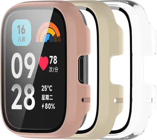 Vista 10 de Funda de reloj compatible con Redmi Watch 3/Watch 3 Lite, protector de pantalla de policarbonato duro, antiarañazos, a prueba de golpes, carcasa 6