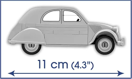 Vista 3 de COBI Youngtimer Collection Citroen 2CV - Juego de construcción de vehículos, 80 piezas