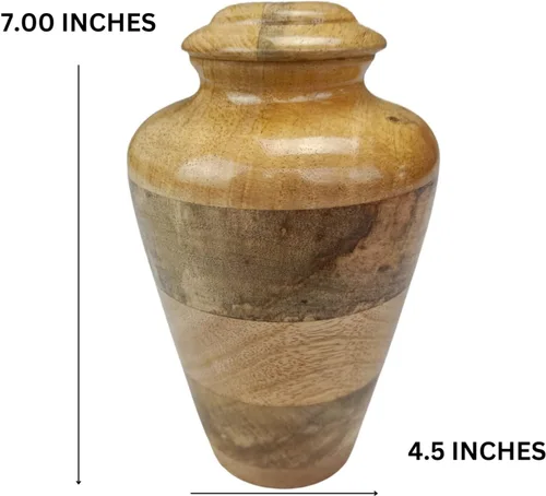 Vista 3 de Urna conmemorativa de cremación para cenizas humanas, caja y ataúd para hombres, mujeres, niños, funeral grande de entierro (C)