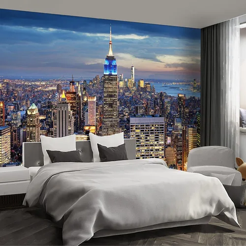 Vista 8 de Papel tapiz espacial 3D para dormitorio, murales de pared extra grandes para sala de estar, 151 x 105 pulgadas (no se puede despegar ni pegar)