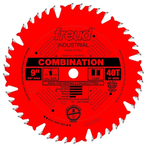 Vista 17 de Freud LU84M008 8 pulgadas 40 ATBF hoja de sierra con eje de 5/8 pulgadas