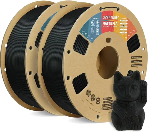 Vista 18 de OVERTURE Matte PLA Filament 1.75mm 1kg for FDM 3D Printer (Baby Pink)