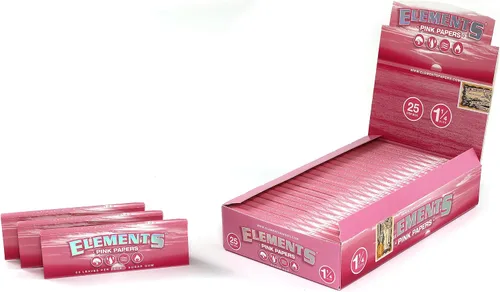 Vista 3 de Elements Papel de liar tamaño rosa 1 1/4 - CAJA /25 - total 1250 papeles