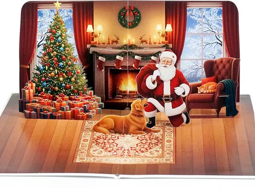 Vista 15 de CUTPOPUP - Tarjeta de felicitación con diseño de cardenal, Feliz Navidad, Navidad 3D, Año Nuevo, tarjeta de felicitación (cesta de cardenal)
