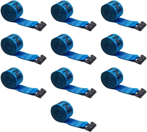 Vista 8 de Mytee Products Kinedyne Correas de Cabrestante 4" x 30' Azul Resistentes para Sujeción con Ganchos Planos WLL# 5400 lbs Control de Carga de 4