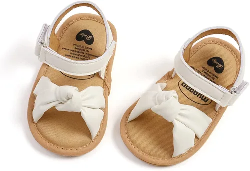 Vista 6 de WILLFUN Sandalias de verano para bebés niños y niñas, puntera cerrada, suela de goma suave, zapatos para exteriores para niños pequeños que caminan