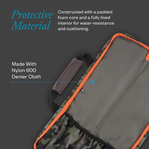 Vista 5 de Funda acolchada para cuchillos con 8 bolsillos de Messermeister, color ciruela, Camuflaje