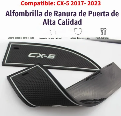 Vista 3 de Accesorios interiores personalizados, 18 piezas para Mazda CX-5 2017 2018 2019 2020 2021 2022 cubierta de consola central, almohadilla de ranura