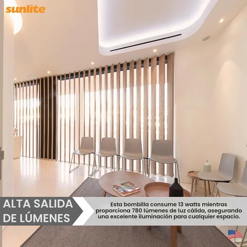 Vista 5 de Sunlite foco de luz fluorescente de 4 pines para enchufar, compacto, de 13 W., PLD13/E/SP27K/10PK, 13watts 2-2700K - Blanco cálido