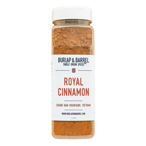 Vista 8 de Burlap & Barrel Royal Cinnamon – Dulzura intensa y picante de canela vietnamita en polvo y especias – Como se ve en Shark Tank – Tarro de vidrio