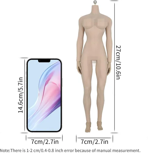 Vista 2 de OBEST TBLeague Figura de acción pálida de cuerpo sin costuras para mujer a escala 1/6 superflexible (2017-S22A)