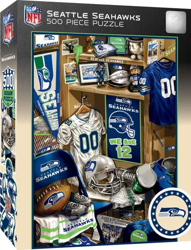 Vista 8 de MasterPieces Rompecabezas de 500 piezas para adultos para el Día del Juego, NFL San Francisco 49ers Locker Room, 15 x 21 pulgadas
