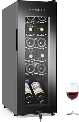 Vista 12 de Refrigerador de bebidas de 17 pulgadas de ancho – Enfriador de bebidas para 126 latas con puerta de vidrio Mini refrigerador de cerveza