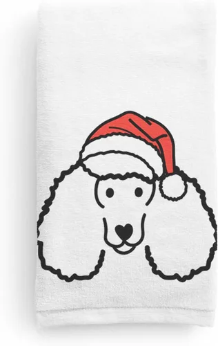 Vista 8 de Inkopious Santa Hat Airedale Terrier - Toalla de mano decorativa - Decoración navideña para el hogar