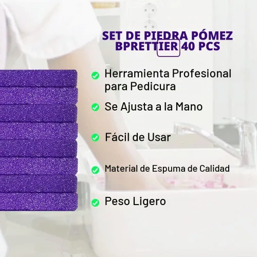 Vista 2 de Piedra pómez para pies, esponja desechable para limpiadores