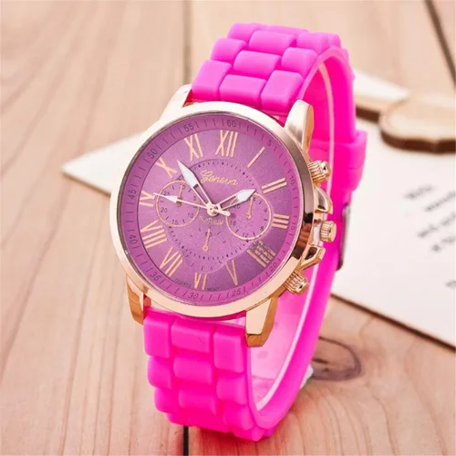 Vista 8 de CdyBox Correa de silicona para mujeres y hombres, reloj casual de cuarzo analógico, pulsera unisex de color gelatina (paquete de 10), Movimiento