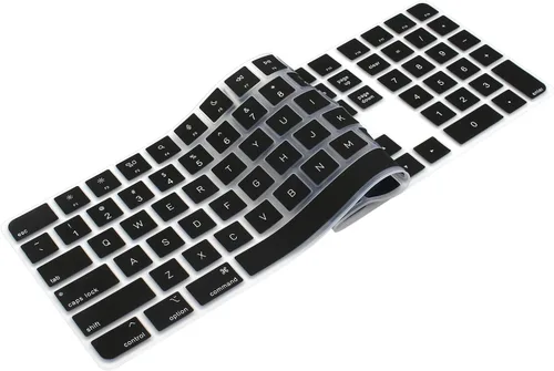 Vista 7 de ProElife Funda de teclado de silicona ultra fina para teclado mágico 2023 Negro, diseño sin interferencias para llave de identificación, a prueba
