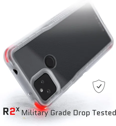 Vista 7 de Ghostek COVERT Funda transparente para Pixel 5a con diseño súper delgado y agarre seguro a prueba de golpes, protección resistente y carga