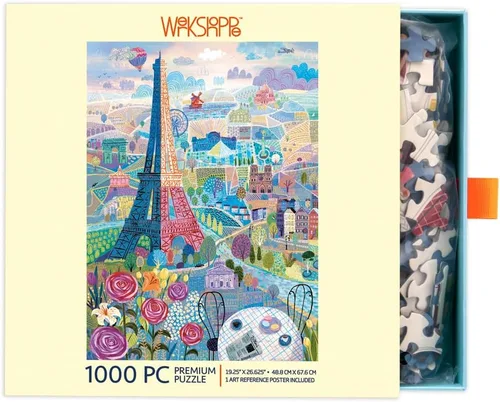Vista 2 de WerkShoppe Paris - Rompecabezas de 1000 piezas, Torre Eiffle