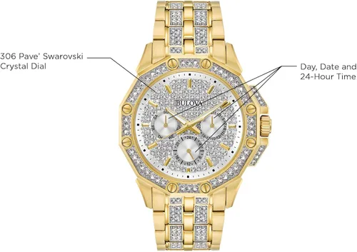 Vista 8 de Bulova Cristal para hombre 98C126