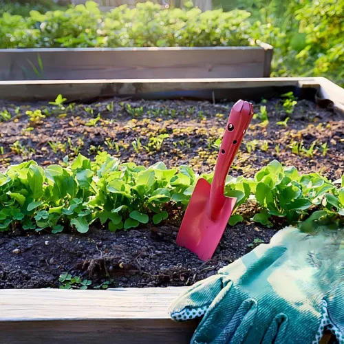 Vista 5 de Mini pala de mano de metal colorida, juego de paletas de herramientas de jardín para plantación de suelo de flores, excavación, trasplante, regalo