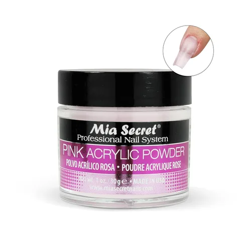 Vista 3 de Mia Secret Sistema de uñas acrílicas profesional Polvo acrílico rosa 1 OZ