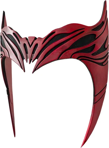 Vista 3 de Wanda Maximoff Disfraz de Cosplay de Wanda Vision, Bruja Escarlata, capa de bruja, parte superior, accesorio para tocado