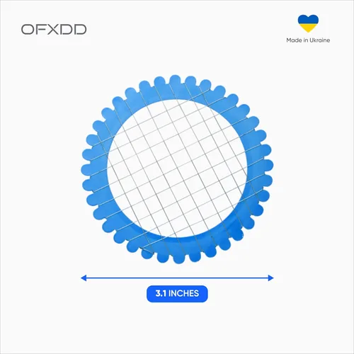 Vista 3 de Cortador de huevos para huevos duros – Cortador manual de ensalada de papas, zanahorias y huevos – Picador de huevos de plástico para huevos duros