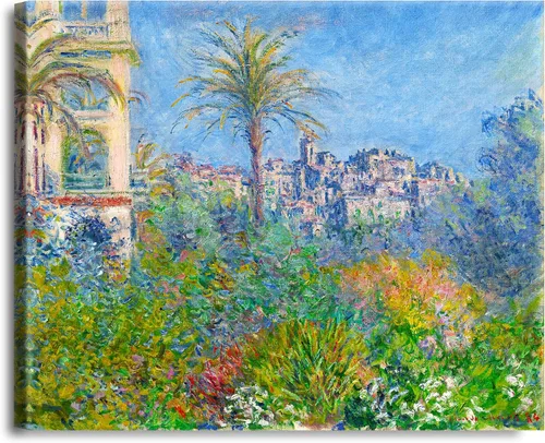 Vista 303 de A&T ARTWORK Antibes Seen from The Salis Gardens de Claude Monet Las Obras de Arte Clásico Mundial Reproducciones, Impresiones de Arte en Lienzo