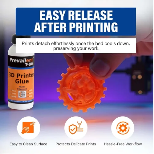 Vista 3 de Adhesivo para cama de impresora 3D para PLA, PETG, ABS, TPU y más, pegamento para cama para múltiples placas de construcción, reduce