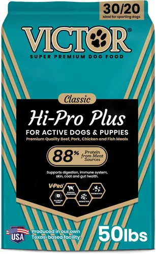 Vista 16 de VICTOR Classic - Hi-Pro para raza pequeña adulta, 5 libras Real Beef 1st Ingredient, Small Breed Bite-Sized Kibble, Immune & Digestive Support