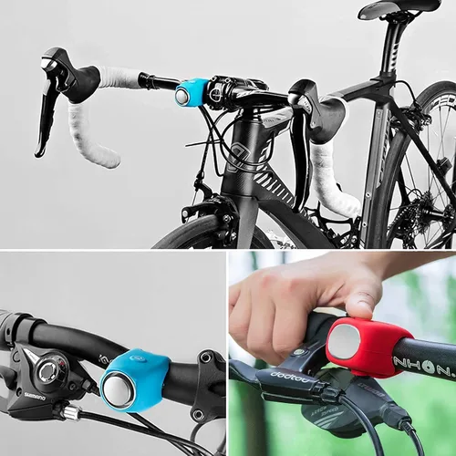Vista 8 de Bocina de bicicleta eléctrica, campana de bicicleta de 100 dB, campanas de bicicleta súper fuertes, impermeables, múltiples modos de sonido