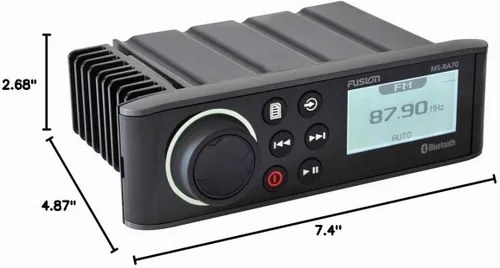 Vista 5 de Fusion MS-RA70 Estéreo con 4x50W AM/FM/Bluetooth 2-Zone USB Control inalámbrico para Fusion Link App