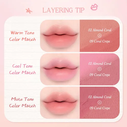 Vista 6 de dasique Lápiz labial Mood Blur 08 Over Pink, 0.03 oz (0.9 g)
