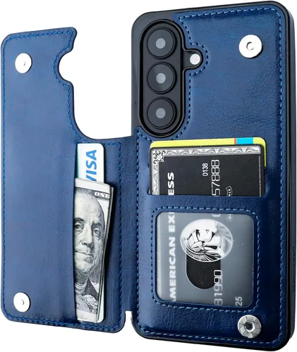 Vista 109 de ONETOP - Funda tipo cartera para Samsung Galaxy S22 con tarjetero, color negro Kickstand,ID/Cash Holder,Case Wallet with Card Slots,Double