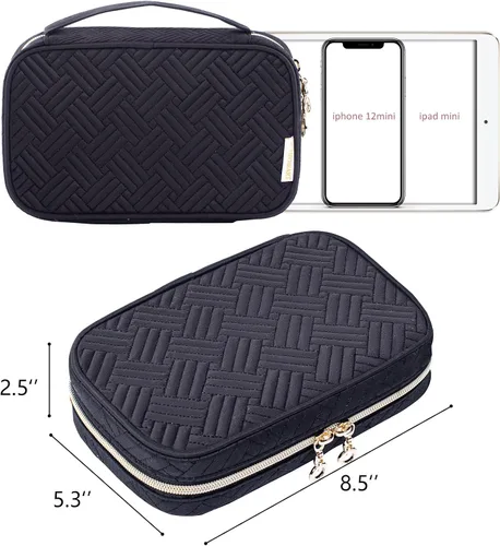 Vista 2 de Travel Jewelry Case Organizer - Small Jewelry Travel Organizer - Jewelry Holder Organizer Travel - Jewelry Travel Case for Tangel Free Necklace