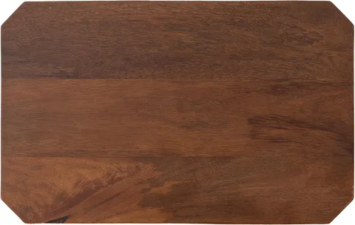 Vista 8 de Kate and Laurel Talcott - Mesa auxiliar rectangular moderna de madera, 16 x 10 x 25 pulgadas, color marrón nogal, mesa auxiliar decorativa
