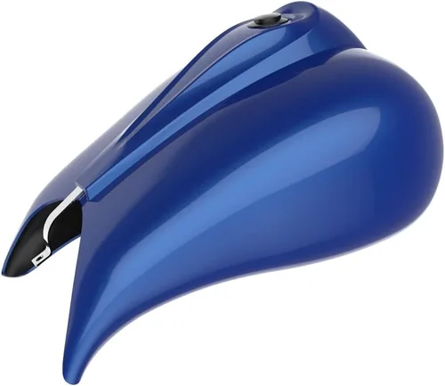 Vista 131 de Cubiertas de tanque estiradas con consola de tablero y tapa de tanque de combustible, cubiertas de combustible de galón para Harley Touring Whisky