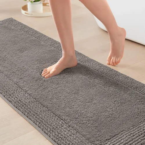 Vista 16 de Madison Park Splendor - Alfombra de baño reversible 100% algodón con mechones - 3000 GSM calidad hotelera lujosa felpa de pelo medio alfombrilla
