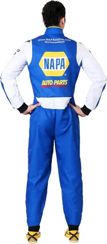 Vista 4 de Disfraz de uniforme de NASCAR Chase Elliott azul