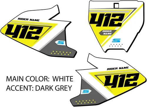 Vista 2 de 2017-2019 TC 50 SG65 Custom MX matrículas Senge Graphics Kit compatible con Husqvarna